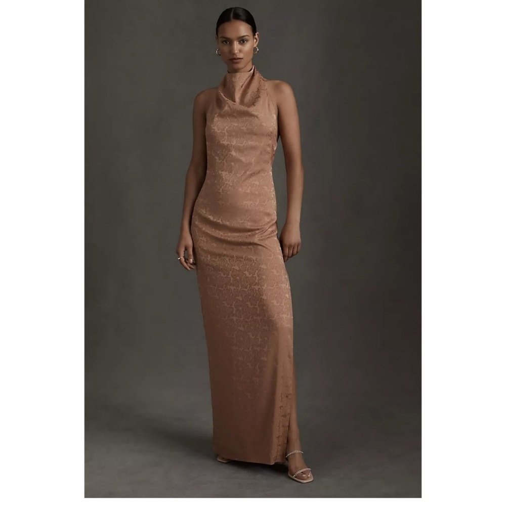 FAME AND PARTNERS‎ CHRISLEY JACQUARD HALTER DRESS size 12